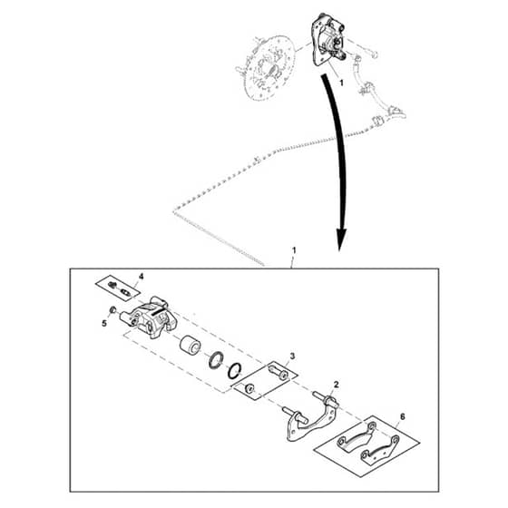 John Deere XUV590i - PC12785 - Caliper Assembly - ST868857