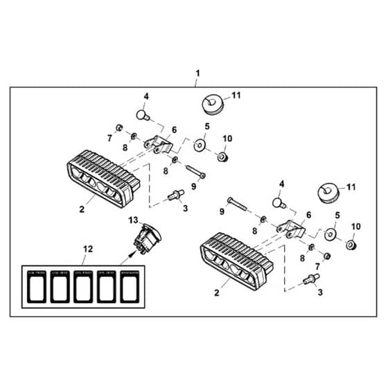 John Deere XUV590M - PC13271 - Led Driving - ST868650