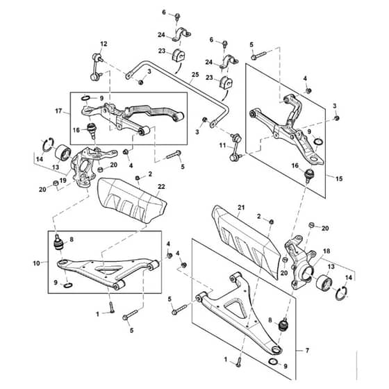 John Deere XUV590M - PC13271 - Front Suspension - ST889418