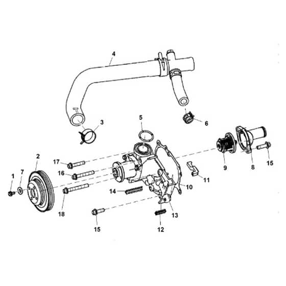 John Deere XUV590M - PC13271 - Water Pump - ST890363