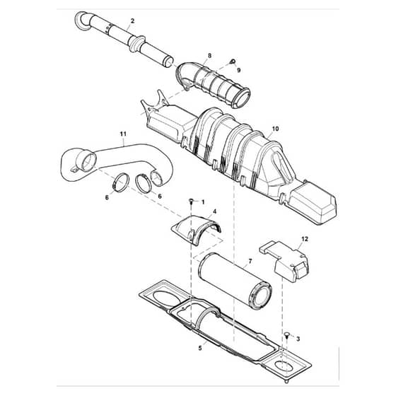 John Deere XUV590M - PC13271 - Intake System - ST890635