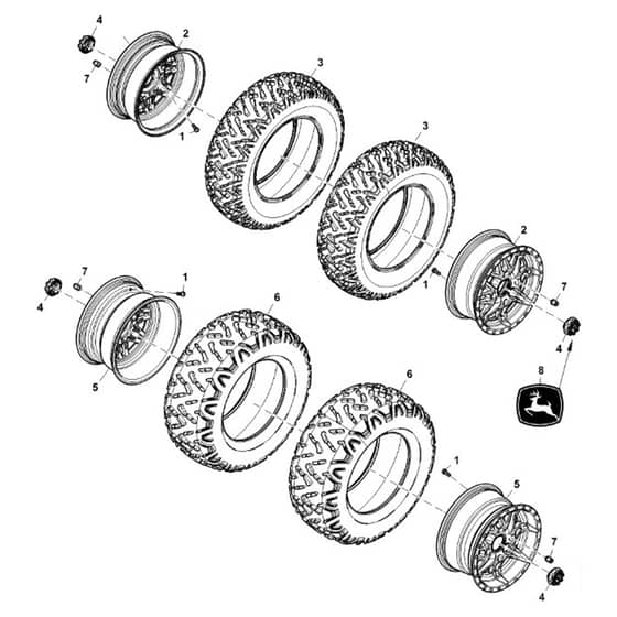 John Deere XUV590M - PC13271 - Wheels - ST966295