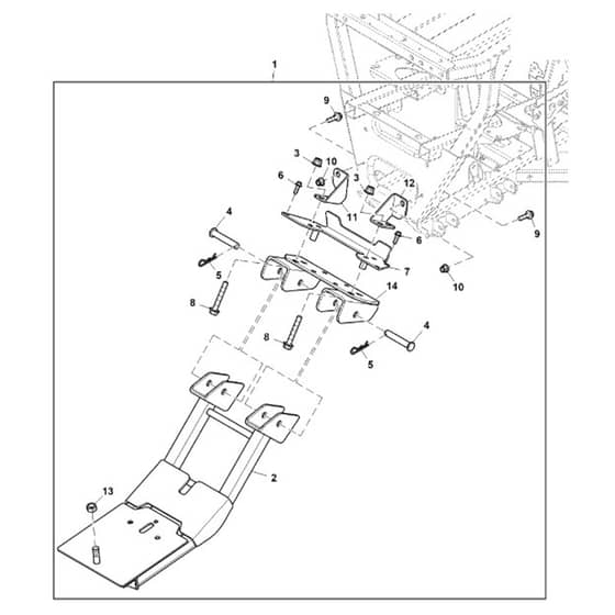 John Deere XUV590M - PC13273 - Front Blade - ST731880