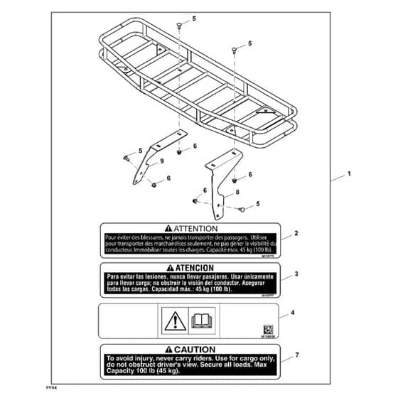 John Deere XUV590M - PC13273 - Front Rack - ST850244