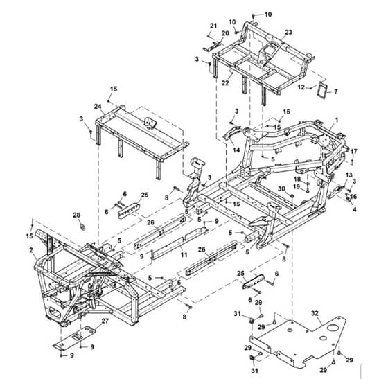 John Deere XUV590M - PC13273 - Main Frame - ST890425