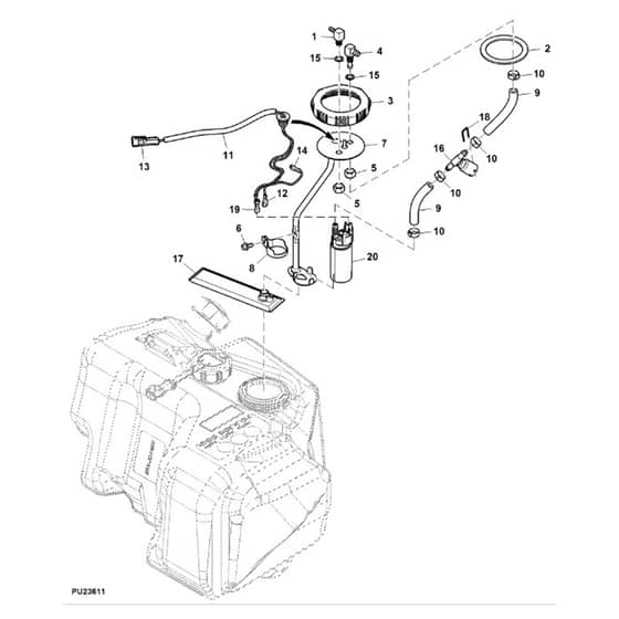 John Deere XUV590M - PC13273 - Fuel Pump - ST890586