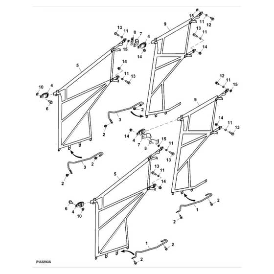 John Deere XUV590M - PC13273 - Occupant Side ( - 020000) - ST929016