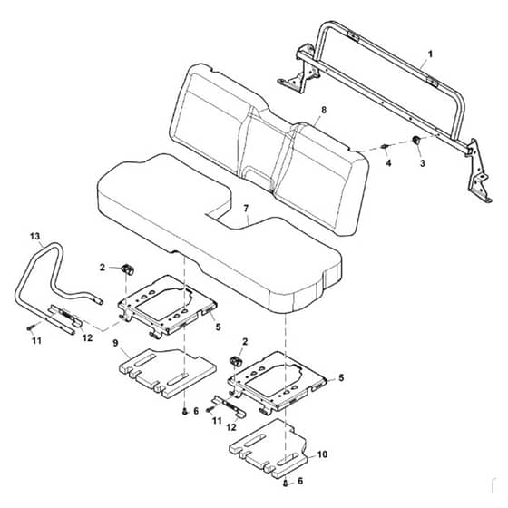 John Deere XUV590M - PC16084 - Bench Seat - ST1002446