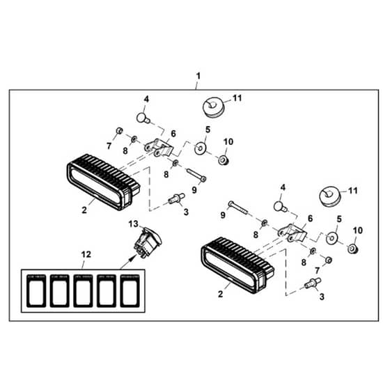 John Deere XUV590M - PC16084 - Led Work - ST1003734