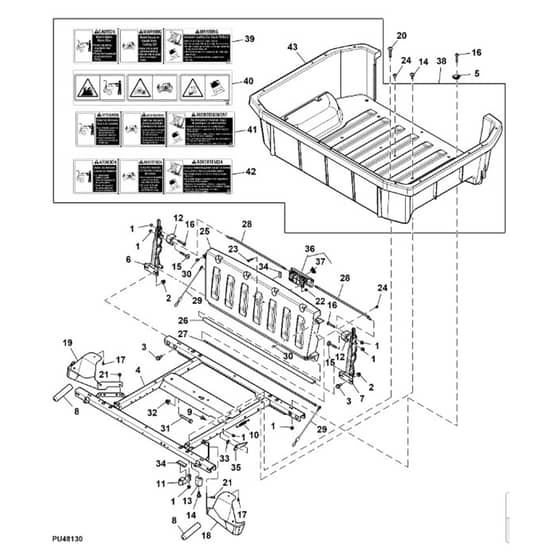 John Deere XUV590M - PC16084 - Cargo Box - ST1007201