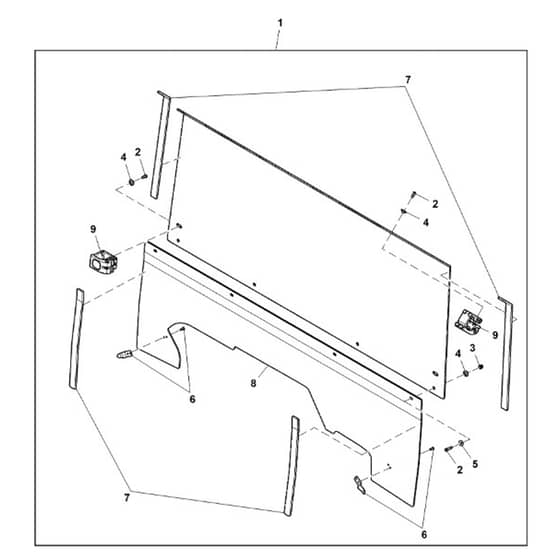 John Deere XUV590M - PC16084 - Panel Kit - ST1008741
