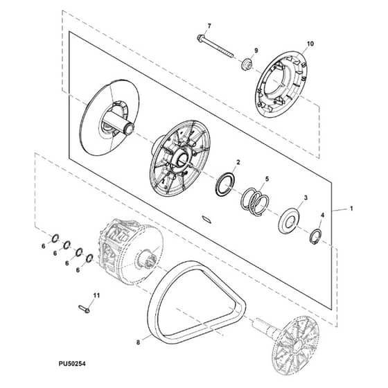 John Deere XUV590M - PC16088 - Secondary Drive - ST1000501