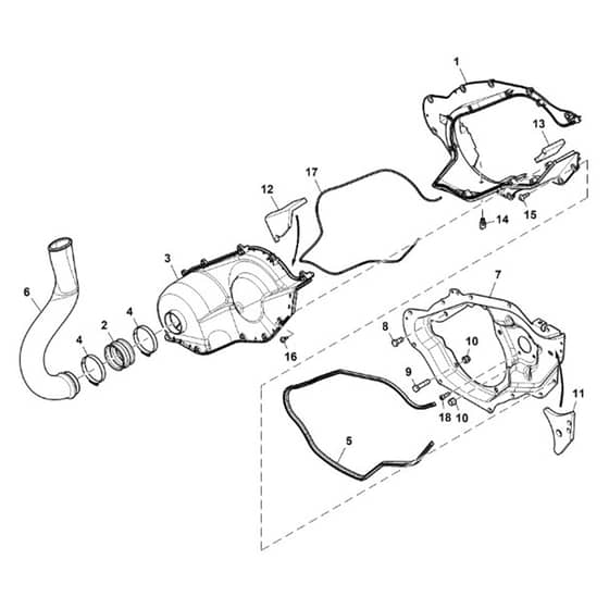 John Deere XUV590M - PC16088 - Clutch Housing - ST1003429