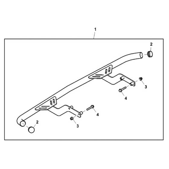 John Deere XUV590M - PC16088 - Rear Bumper - ST1004037