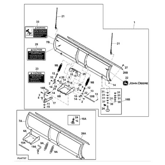 John Deere XUV590M - PC16088 - Front Blade - ST1009056