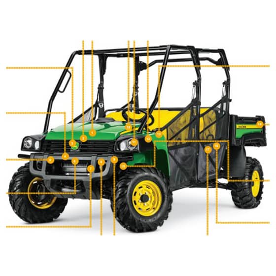 John Deere XUV825 Short Chassis Gator - Quick Reference Guide