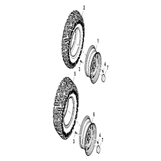 John Deere XUV825E - PC13310 - Wheels - ST893477