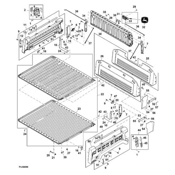 John Deere XUV825E - PC13310 - Cargo Box - ST896279