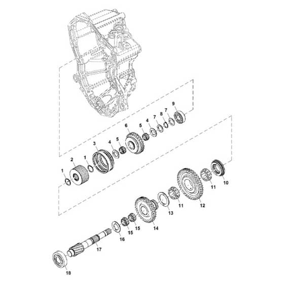 John Deere XUV825E - PC13310 - Reduction Shaft - ST897136