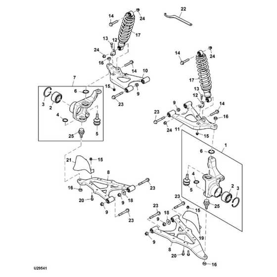 John Deere XUV825E - PC13310 - Front Suspension - ST897400