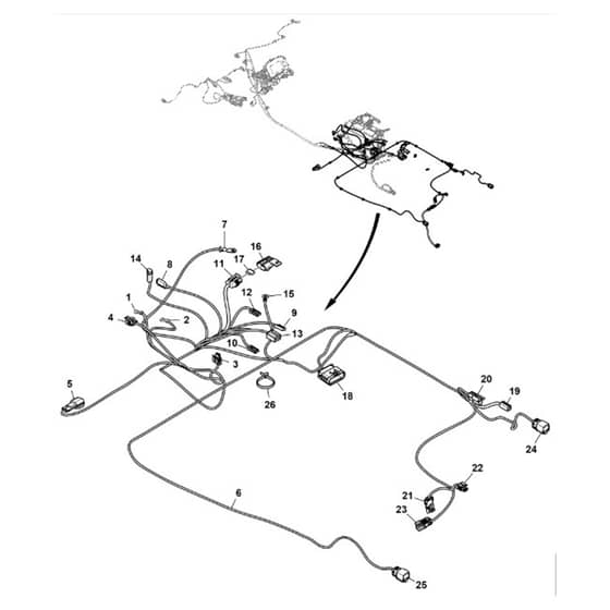 John Deere XUV825E - PC13310 - Chassis Wiring - ST897914