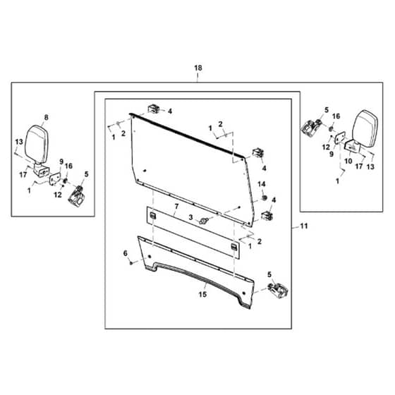 John Deere XUV825E - PC13310 - Abrasion Resistant - ST926659