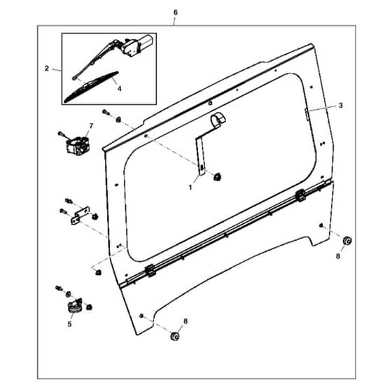 John Deere XUV825i - PC9958 - Glass Windshield - ST575860