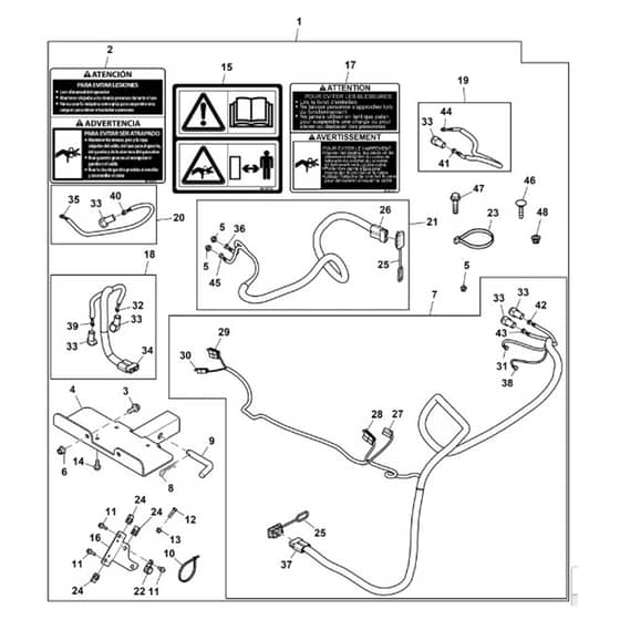 John Deere XUV825i - PC9958 - Winch Receiver - ST800460