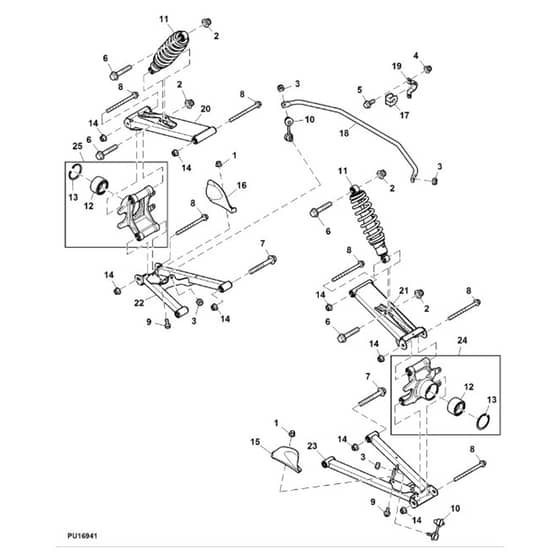John Deere XUV825i - PC9958 - Rear Suspension (110001 - ) - ST838266