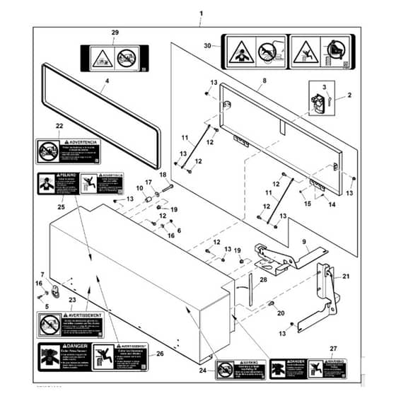 John Deere XUV825i - PC9958 - Toolbox (110001 - ) - ST844492
