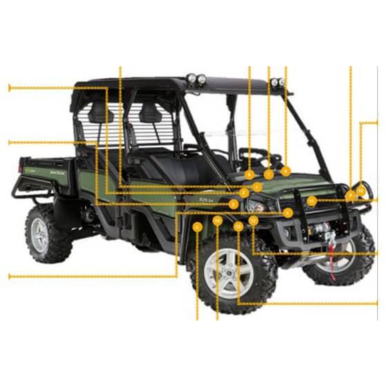 John Deere XUV825i S4 Gator - Quick Reference Guide