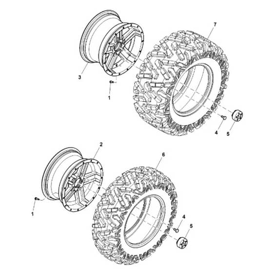 John Deere XUV825M - PC13308 - Wheels - ST897096
