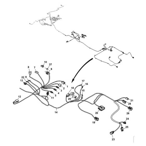 John Deere XUV825M - PC13308 - Chassis Wiring - ST897650
