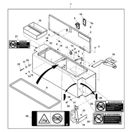 John Deere XUV825M - PC13308 - Top Opening ( - 060000) - ST927024