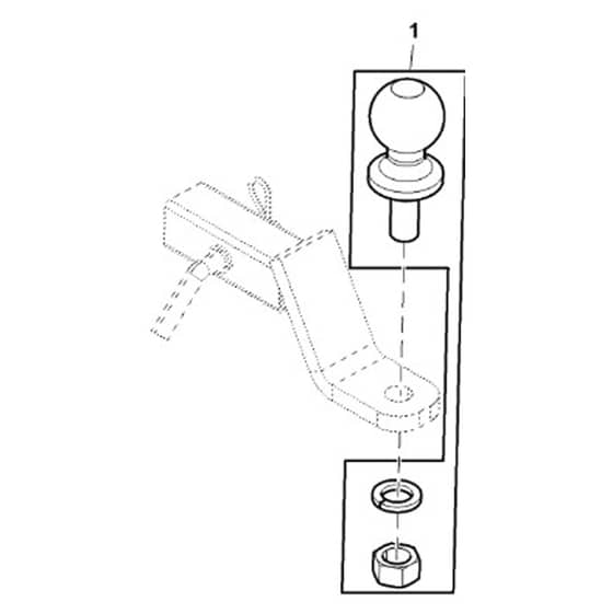 John Deere XUV825M - PC13308 - Hitch Ball - ST927202