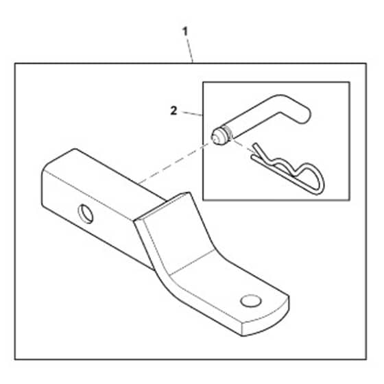 John Deere XUV825M - PC13309 - Drawbar Kit - ST850390