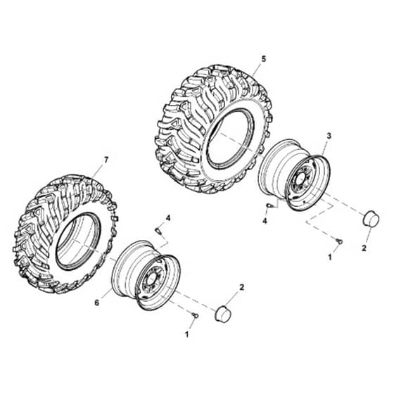 John Deere XUV825M - PC13309 - Wheels - ST896938