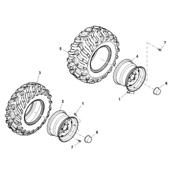 John Deere XUV825M - PC13309 - Wheels - ST897007