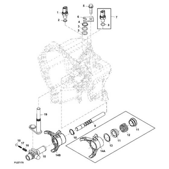 John Deere XUV825M - PC13309 - Range Shifter - ST897161