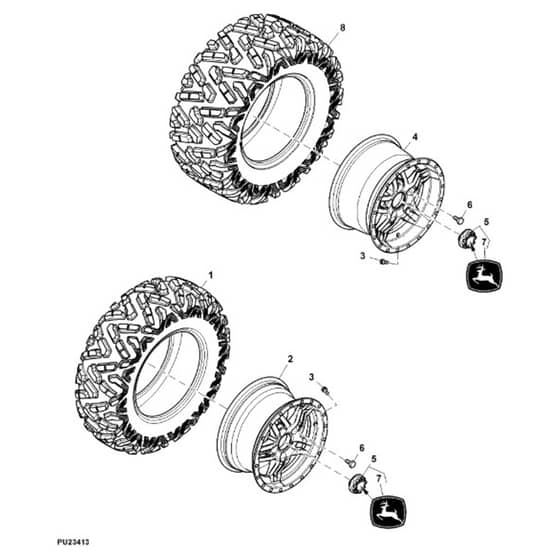 John Deere XUV825M - PC13309 - Wheels - ST897298