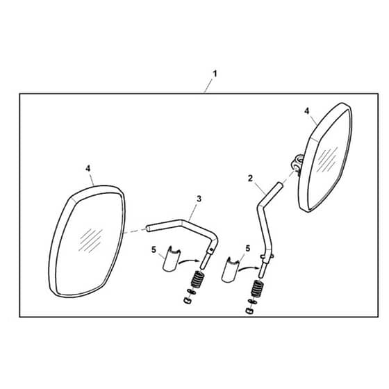 John Deere XUV825M - PC13309 - Exterior Mirror - ST897545
