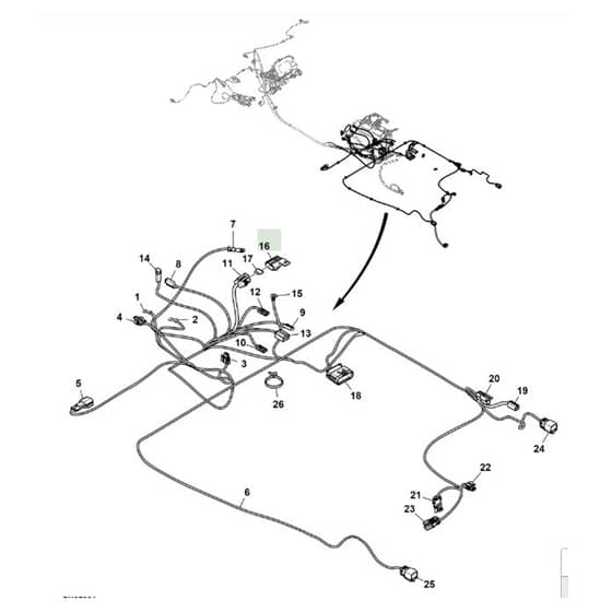 John Deere XUV825M - PC13309 - Chassis Wiring - ST897872