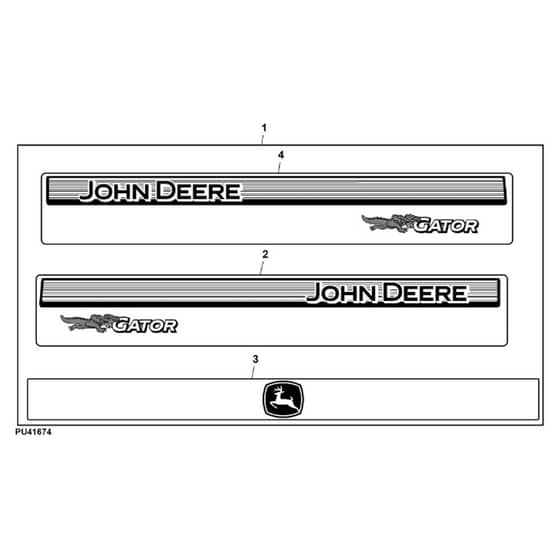 John Deere XUV825M - PC13309 - Labels Kit - ST927152