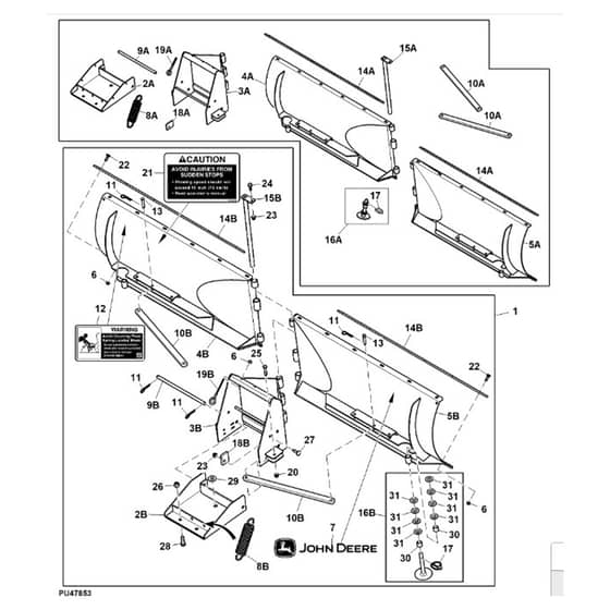 John Deere XUV825M - PC13309 - Front Blade - ST983155