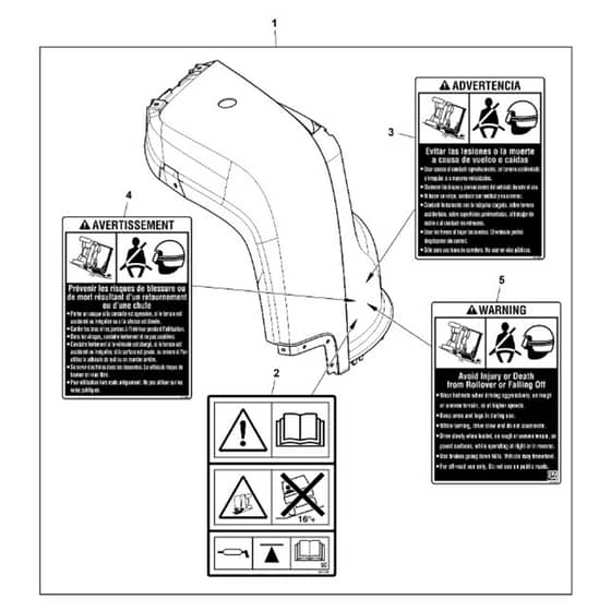 John Deere XUV825M - PC16090 - Fender Kit - ST1001106