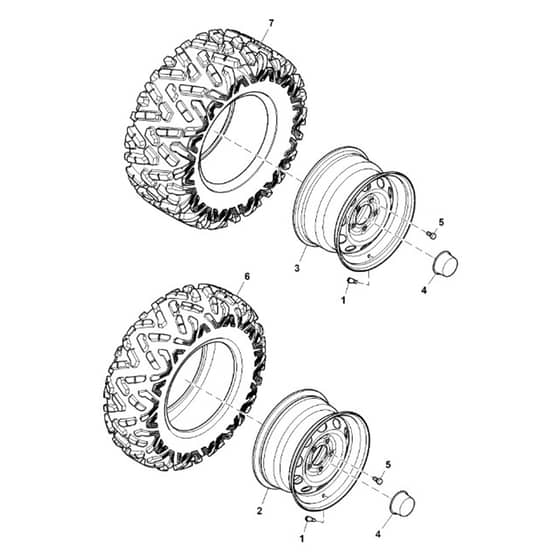 John Deere XUV825M - PC16090 - Wheels - ST1003209