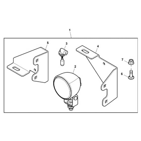 John Deere XUV825M - PC16090 - Projector Light - ST1008841