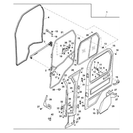 John Deere XUV825M - PC16090 - Door Kit - ST1024722