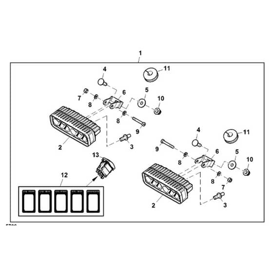 John Deere XUV835E - PC13094 - Led Work - ST868651