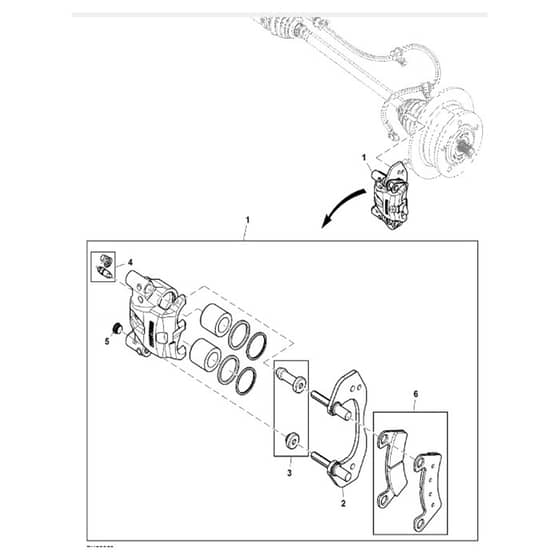 John Deere XUV835E - PC13094 - Disk Brake - ST873468